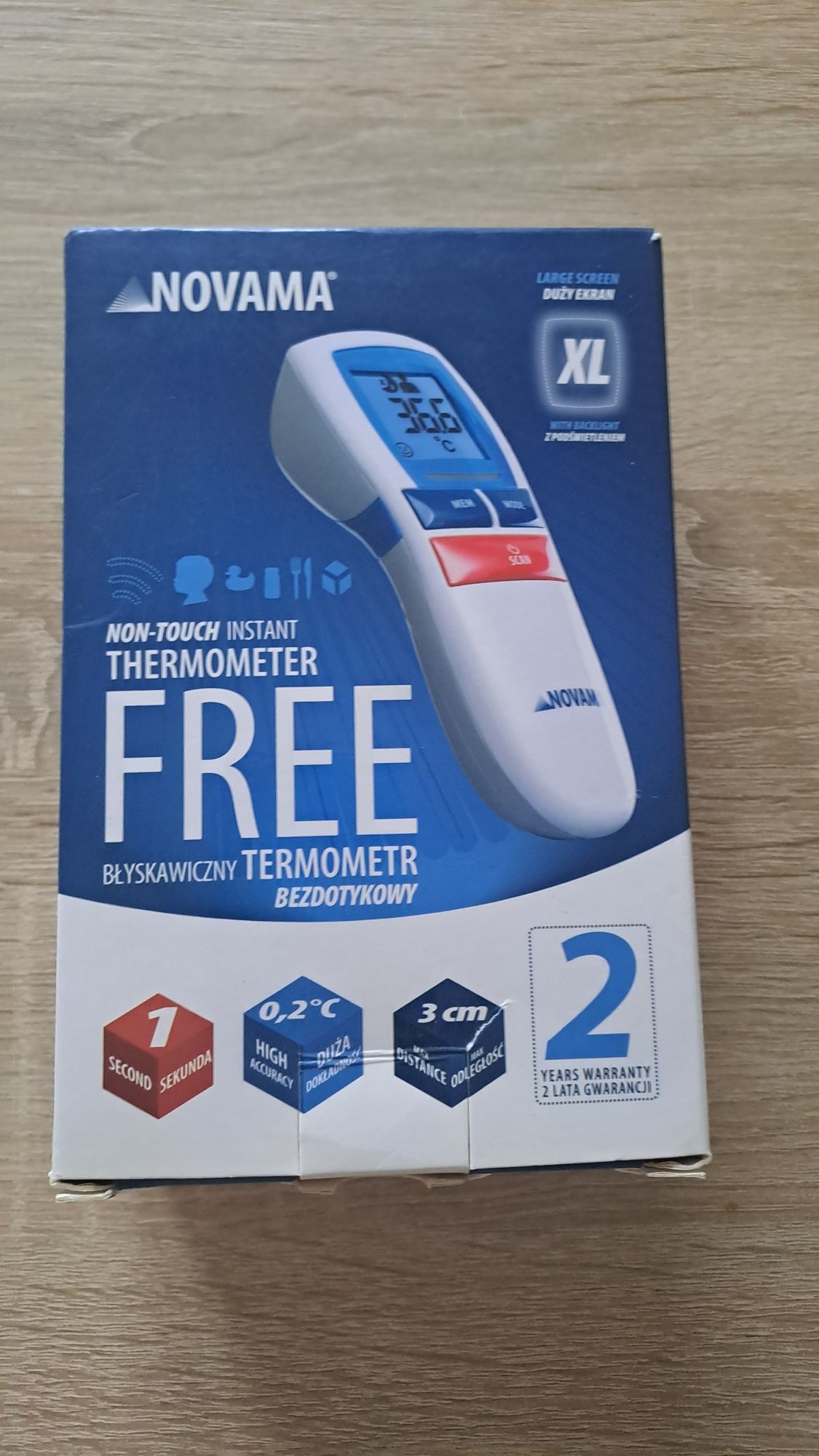 Termometr bezdotykowy medyczny Novama