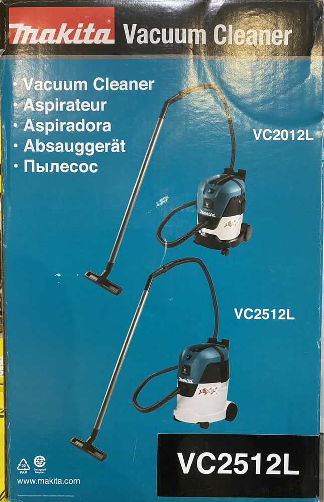 Пилосос Makita VC2512L у картонній коробці макіта новий