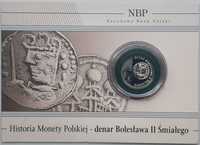 Moneta 5 zł, 2013, „Denar Bolesława II Śmiałego”, srebro, lustrzanka