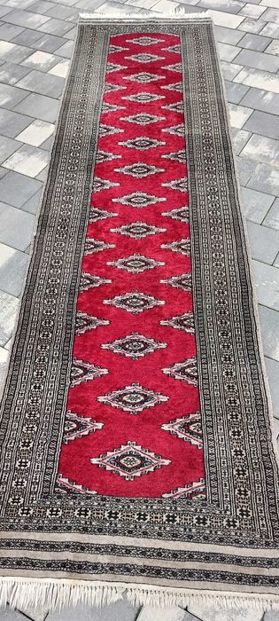 Buchara chodnik wełniany tkany ręcznie 312 x 81 cm wełna dywan perski