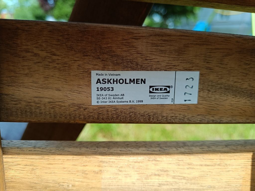 Stolik+ krzesła ogrodowe/balkonowe Ikea Askholmen