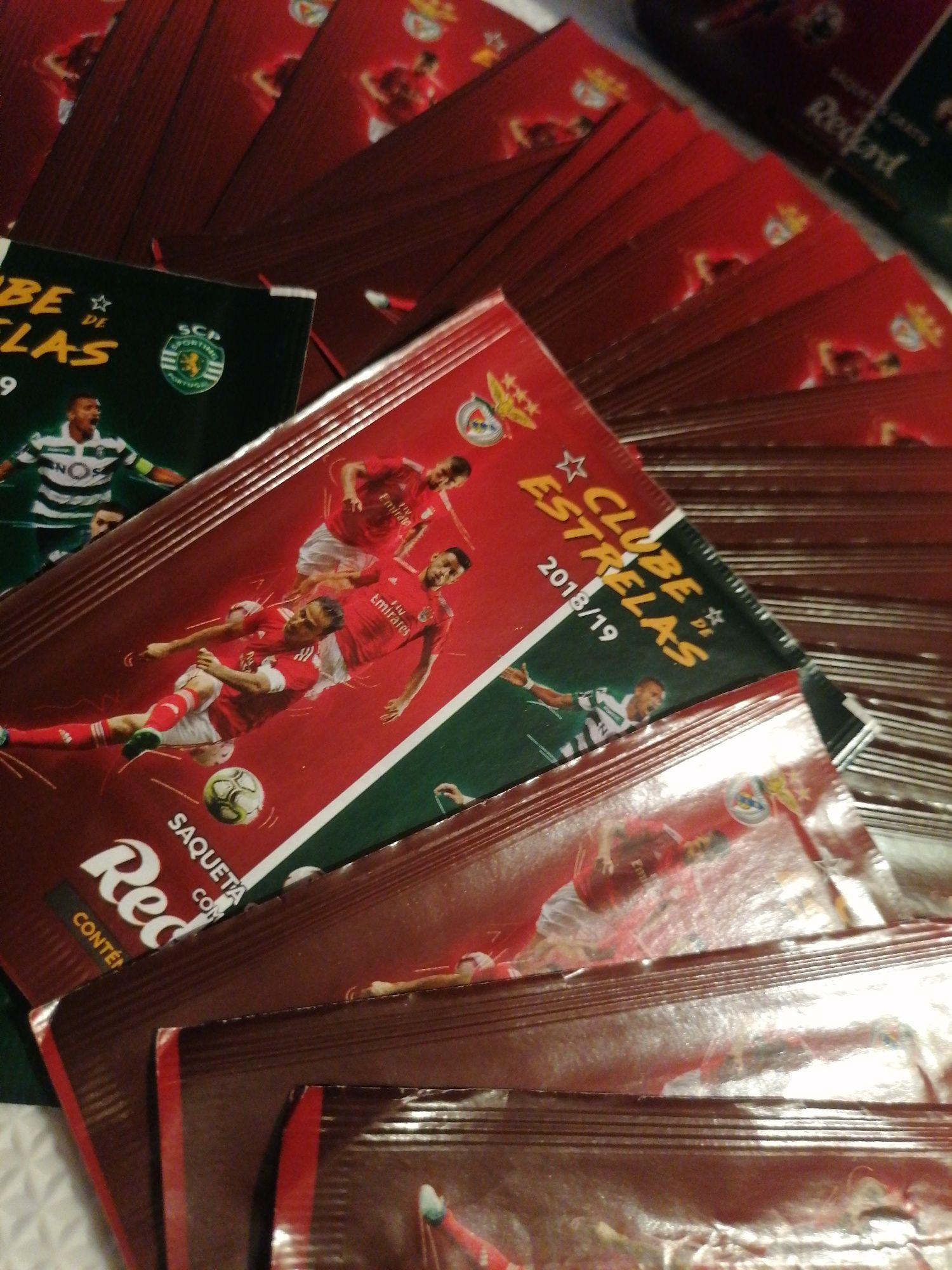 41 saquetas cromos futebol Clube Estrelas
