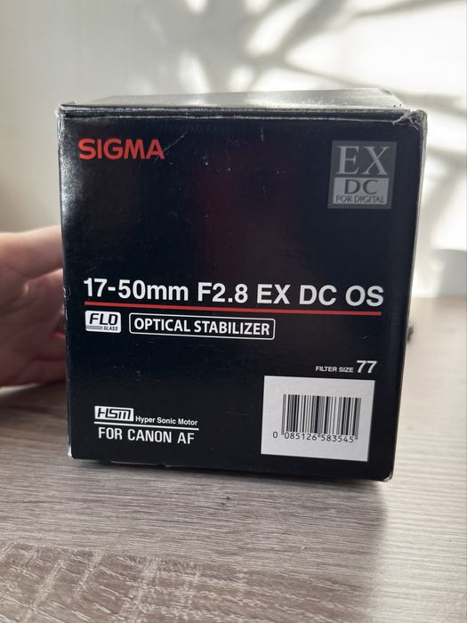 Об’єктив/обьектив Sigma 17-50mm F2.8 EX DC OS