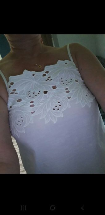 Bluzka damska bez rękawów koszulka top S/M/L