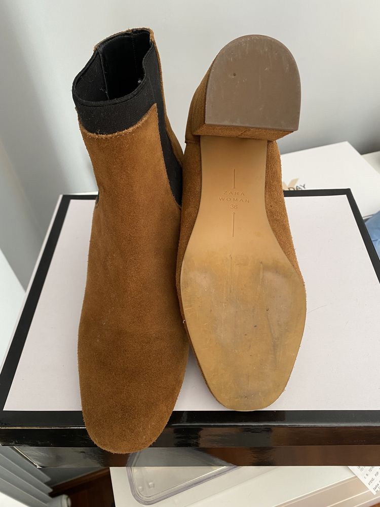 Botins camurça Zara