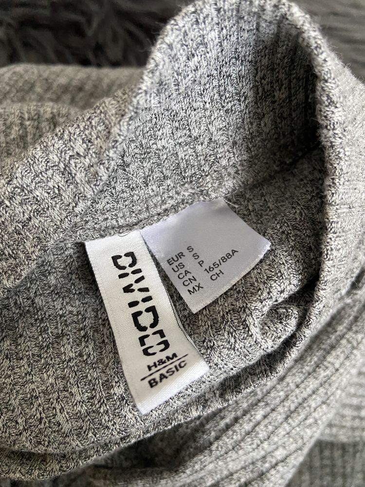 Sukienka damska szara prązki H&M rozmiar S/M