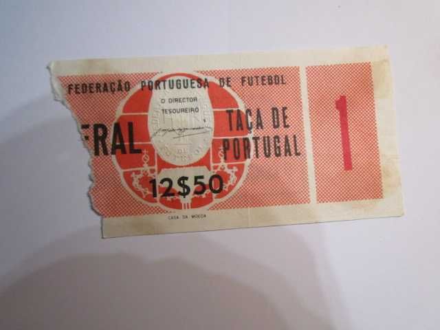 BILHETE futebol Taça Portugal 1964 Marinhense ? Sporting