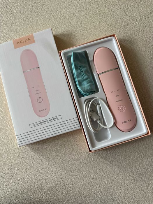 Скрабер ультразвуковой для лица Anlan, скрабер для обличчя ультразвук