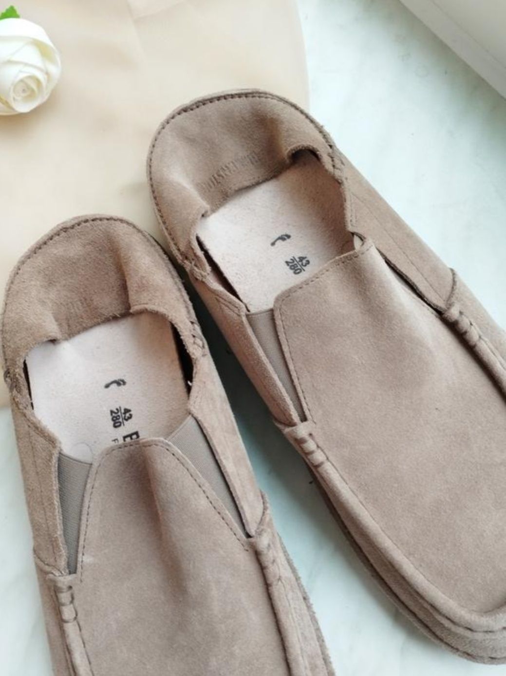 BIRKENSTOCK DUMA 43/28 замшеві туфлі лофери мокасини мюлі