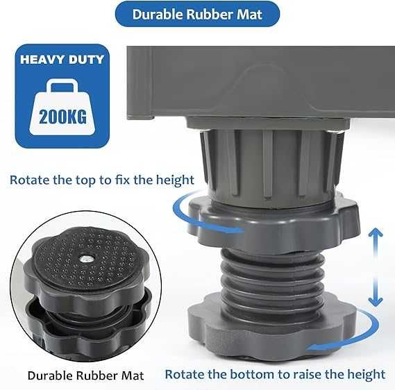 Podstawa pod pralkę, lodówkę antywibracyjna regulowane nóżki do 200 kg