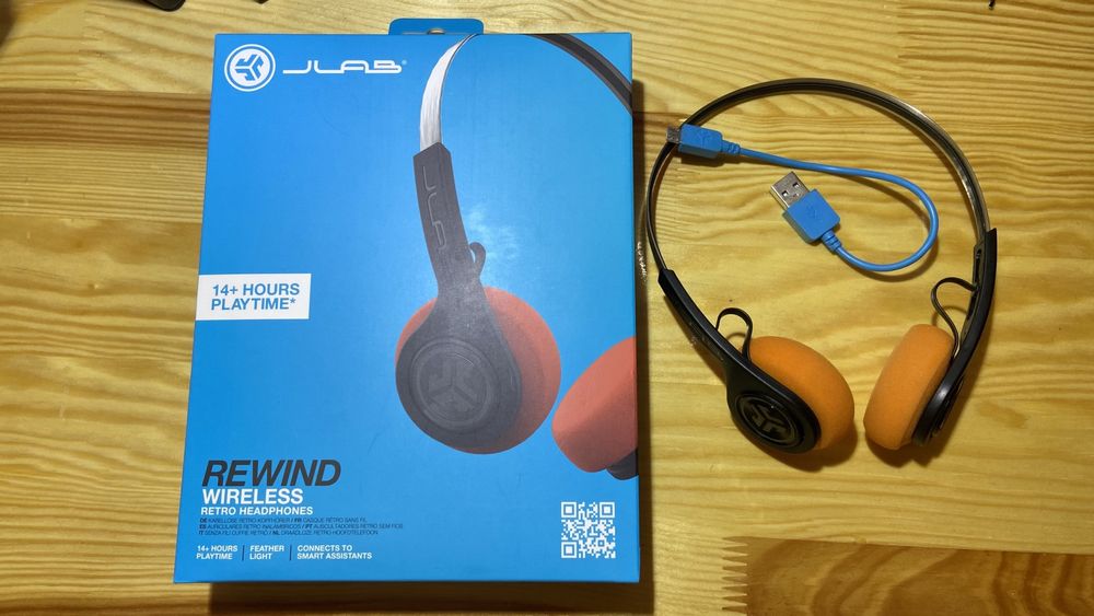 Bluetooth Навушни JLAB Rewind Wireless Retro Headphones