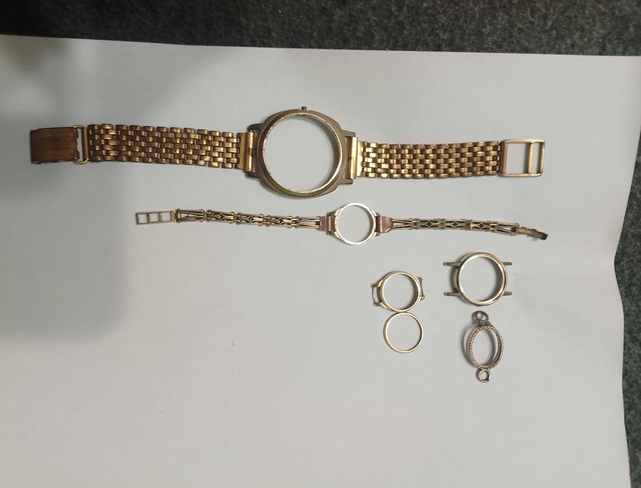 Советские позолоченные часы Слава Луч Заря