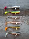 Zestaw 6 gum LMAB Drunk Bait 12cm