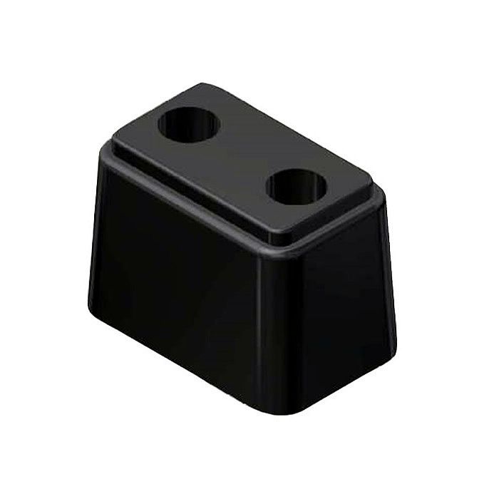 Odbój gumowy 12,5x8x9 cm - 2 otwory