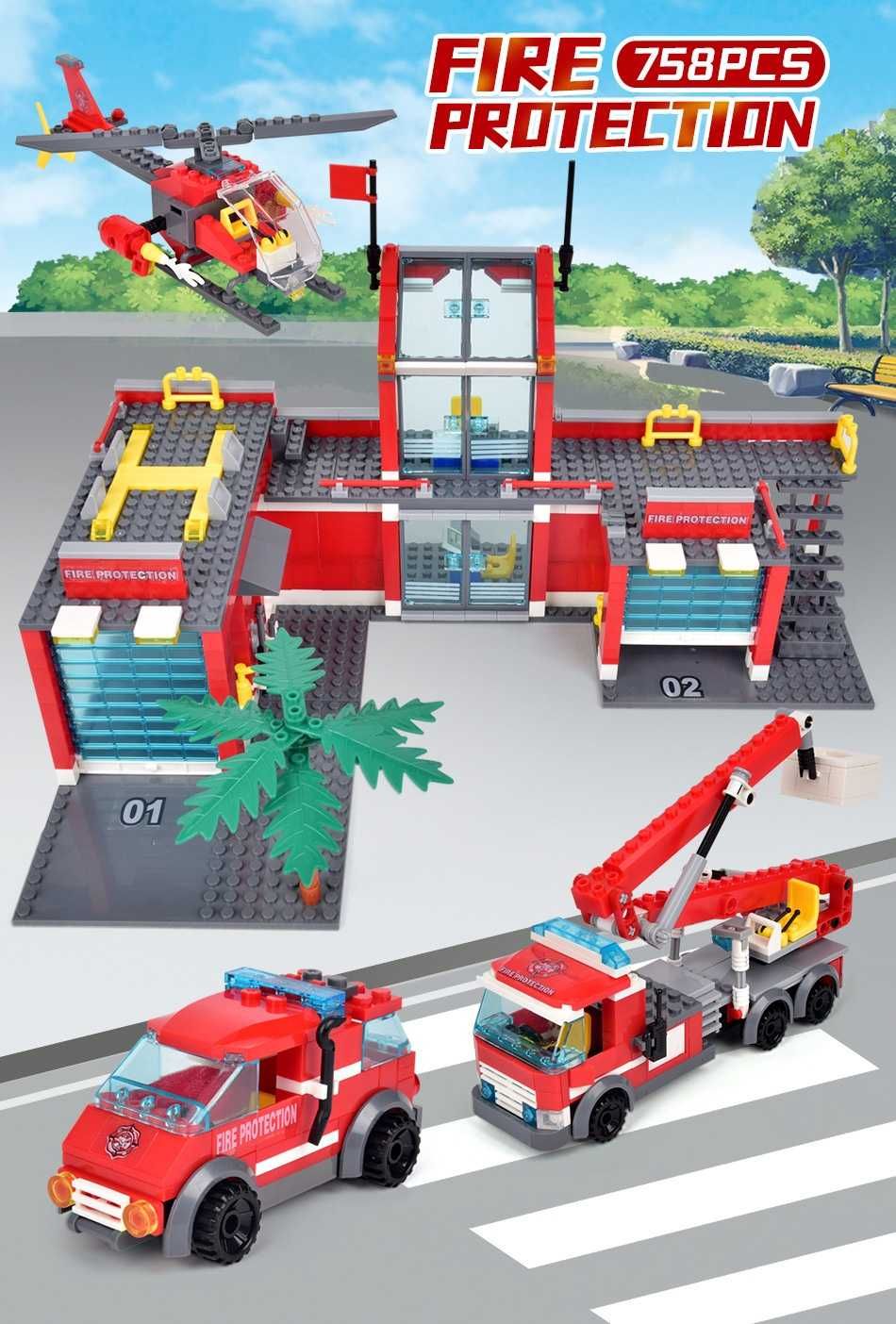 ‼️Конструктор "Пожежна Станція" (Fire Station) 758 деталей