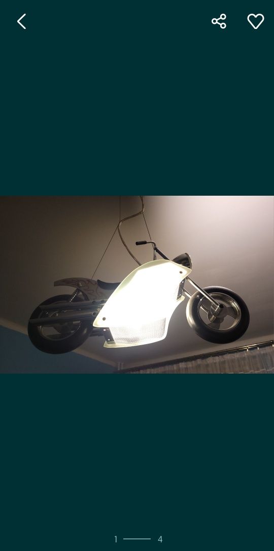 Lampa żyrandol motor