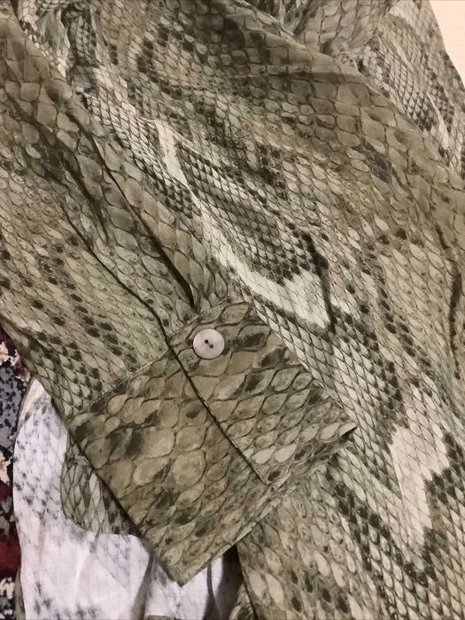 Conjunto Massimo Dutti Verde Estampado Serpente