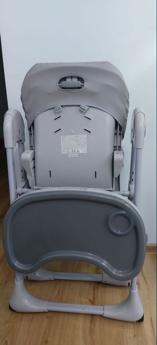 Krzesełko do karmienia Kinderkratf Yummy szare