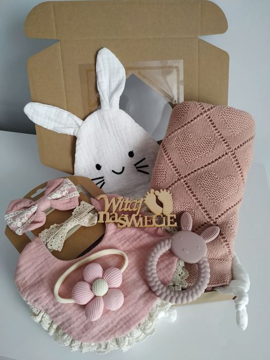 Zestaw Prezentowy baby shower narodziny chrzest prezent baby box