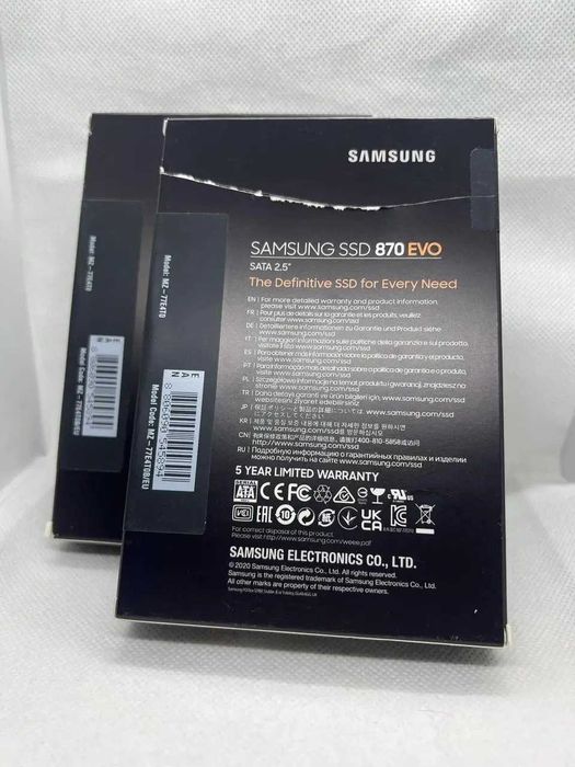 Samsung 870 EVO 4 TB (MZ-77E4T0B) SD-накопичувач НОВИЙ
