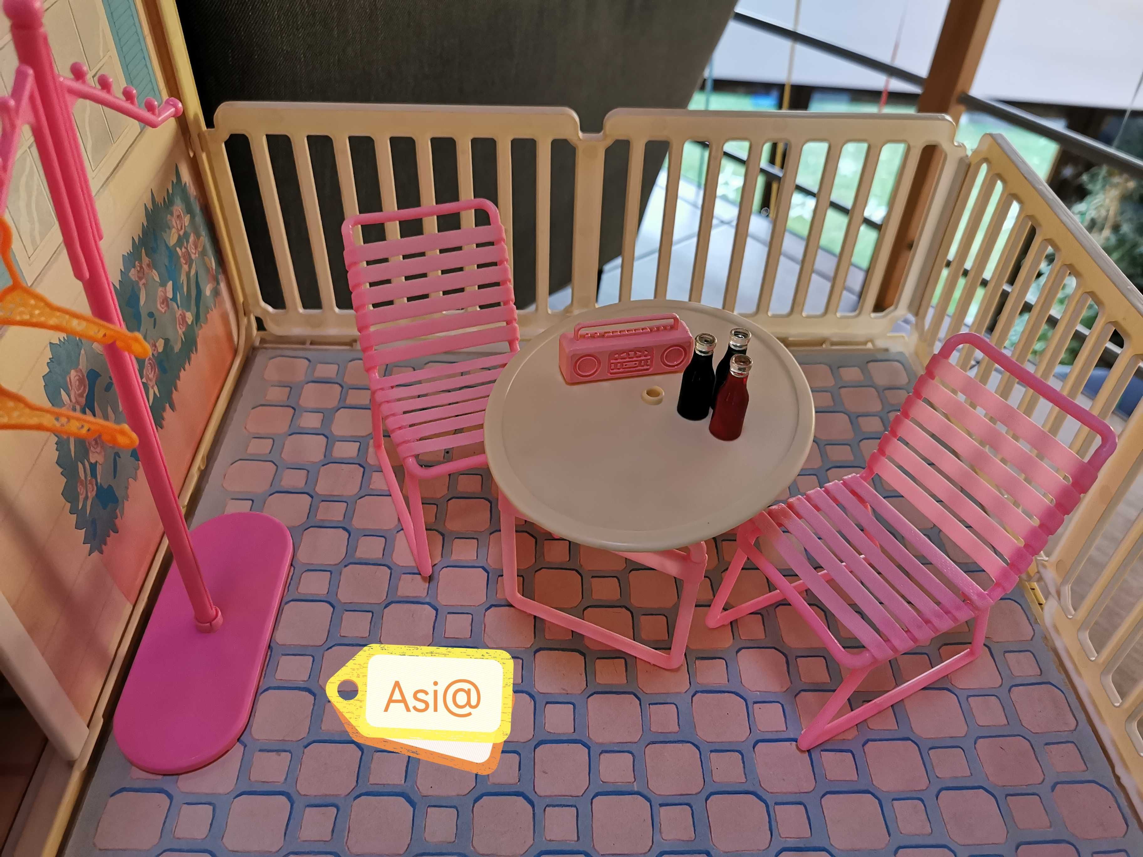 Domek Barbie Mattel lata 90te stan db unikat mebelki oryginał