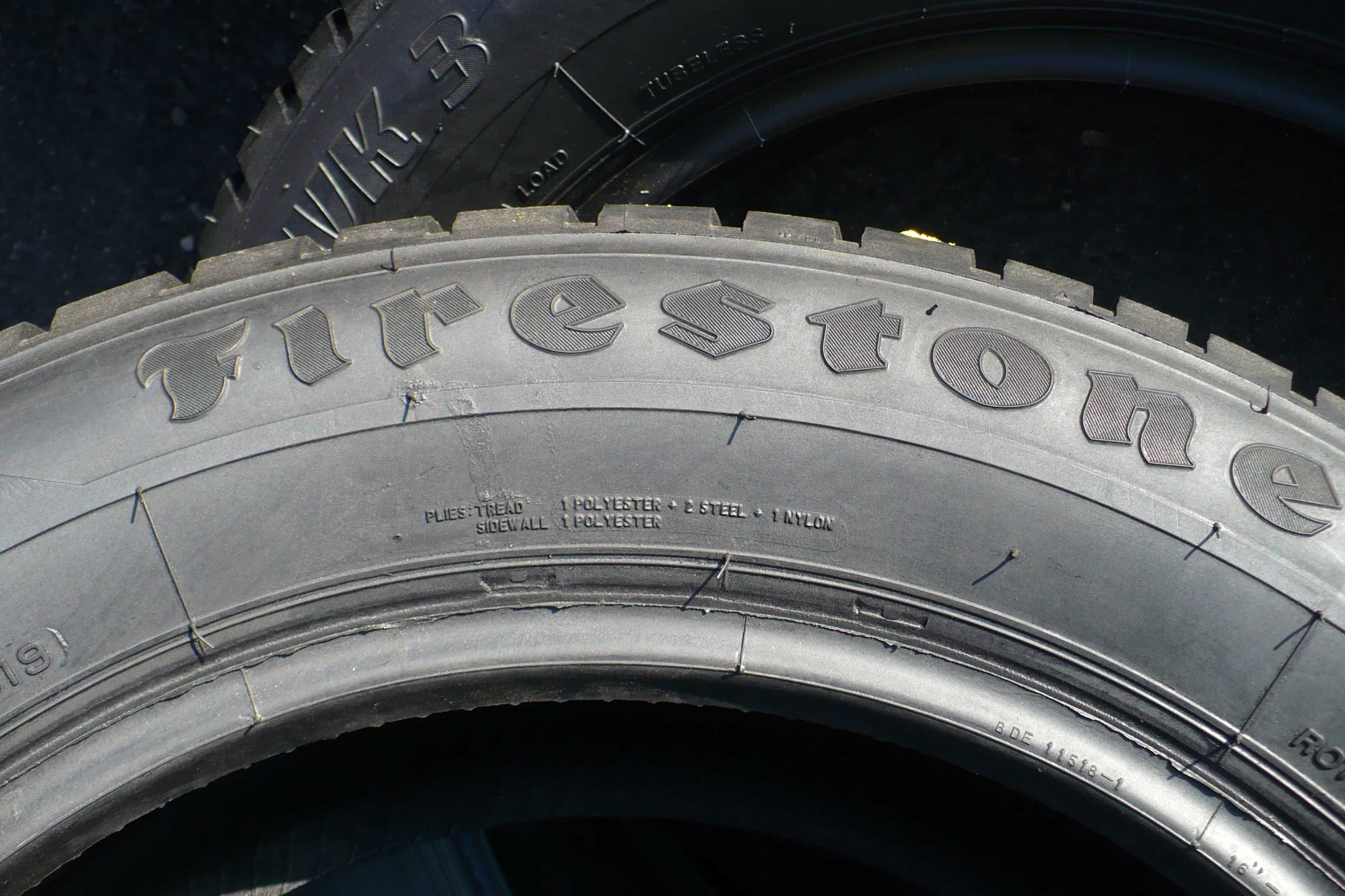 Opony Firestone 215/60R16 99H XL 5,5mm Zima 2szt. 2019r.