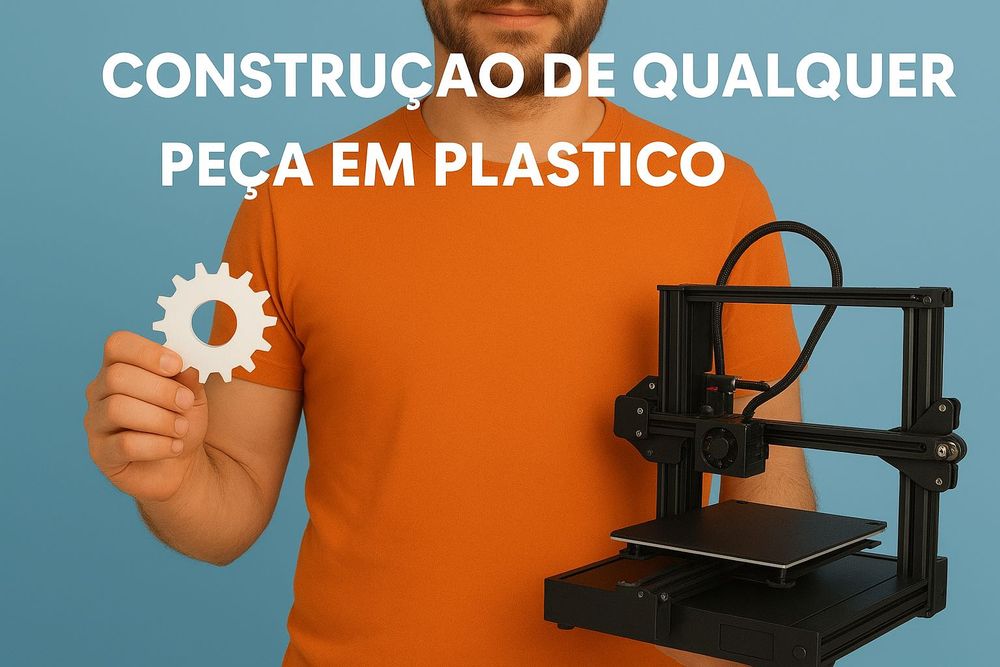 Construção de qualquer peça em plástico LOWCOST (Impressão 3D)
