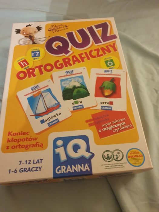 Quiz ortograficzny Granna gra edukacyjna dla dzieci