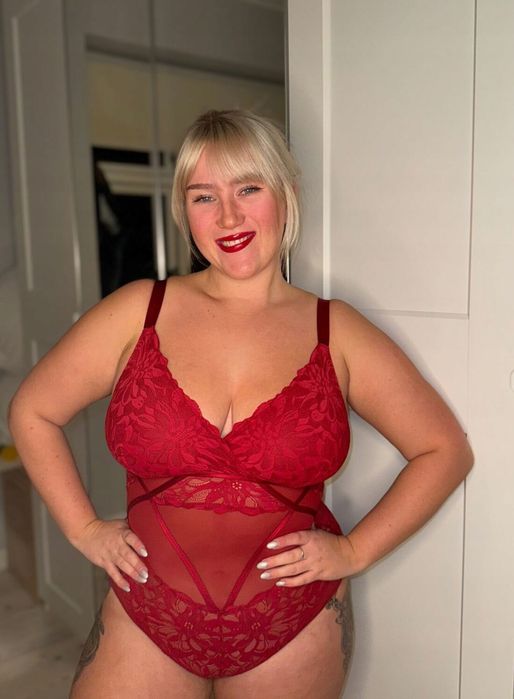 Zizzi 48 4xl 90f Seksowne Body Koronkowe Czerwone Duży Rozmiar