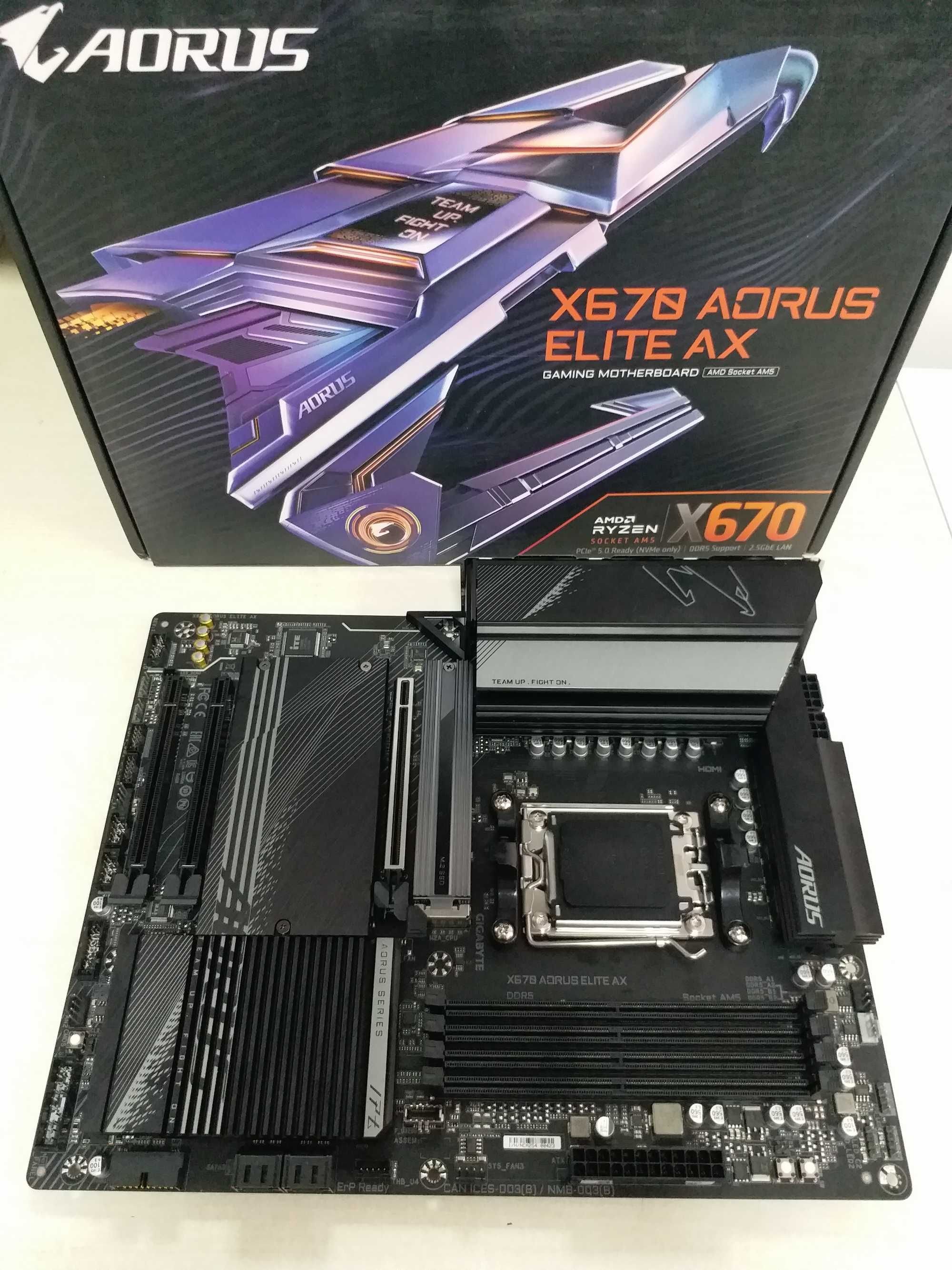 Топ плата Gigabyte X670 AORUS Elite AX