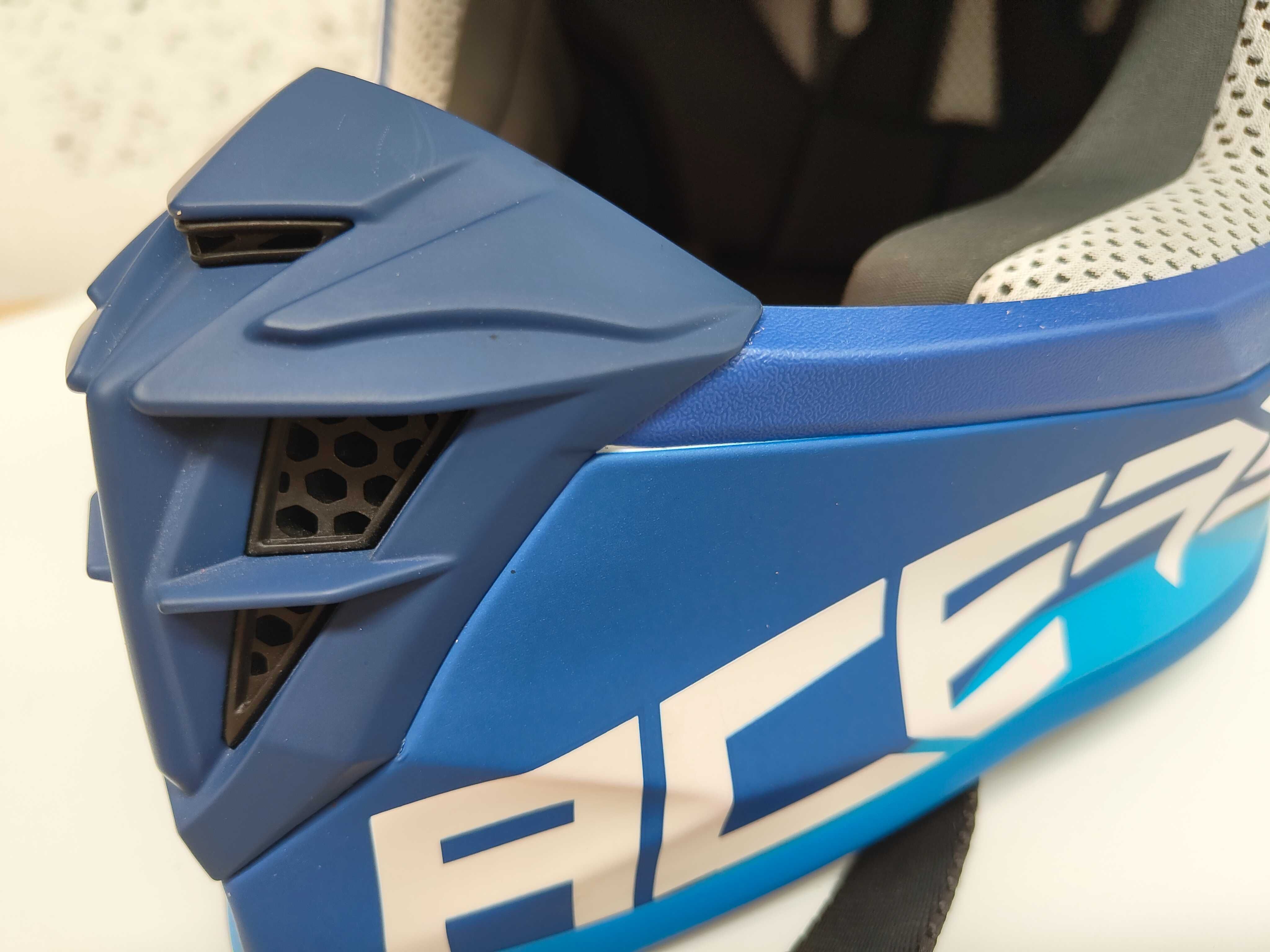 Capacete Acerbis Linear azul OffRoad XL - está novo!