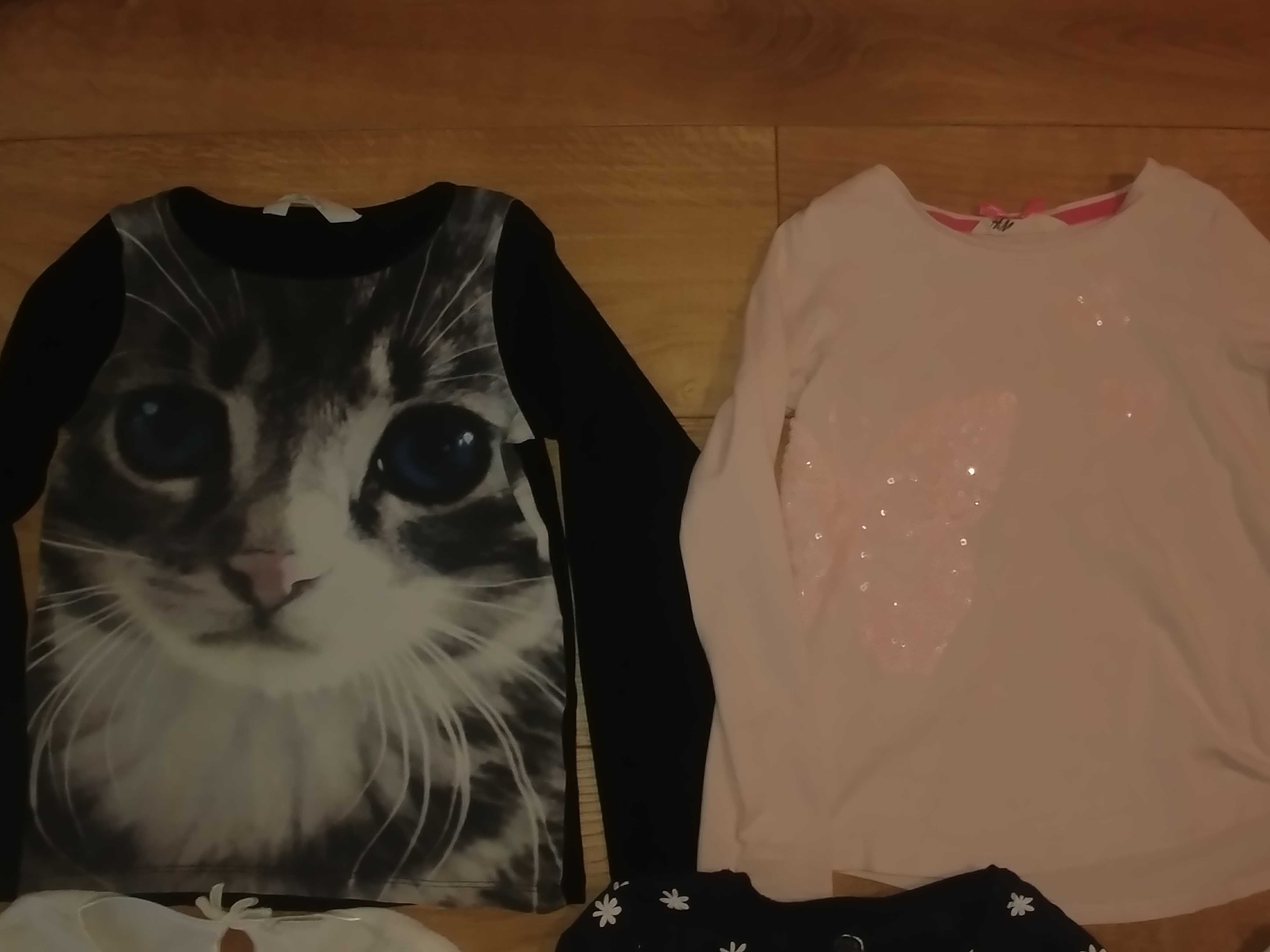 Jak nowa H&M 122 128 koszulka bluzka dla dziewczynki+gratis