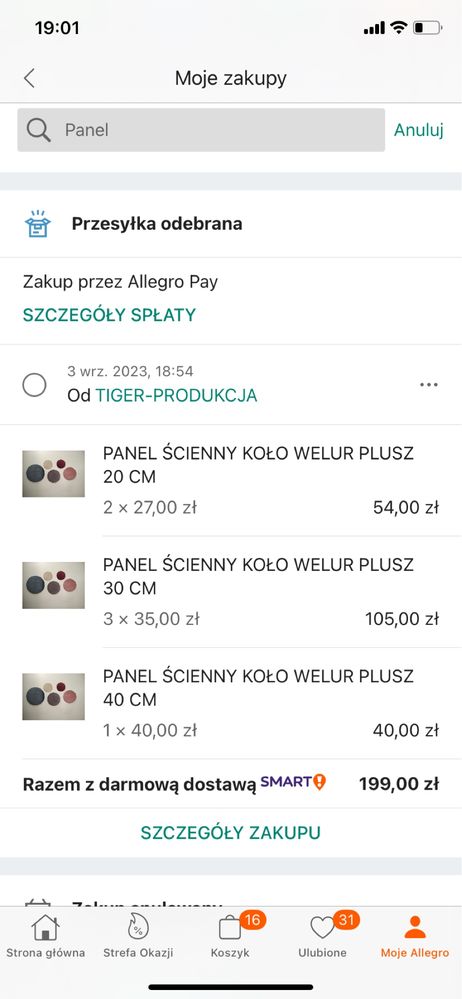 Panele tapicerowane okragle