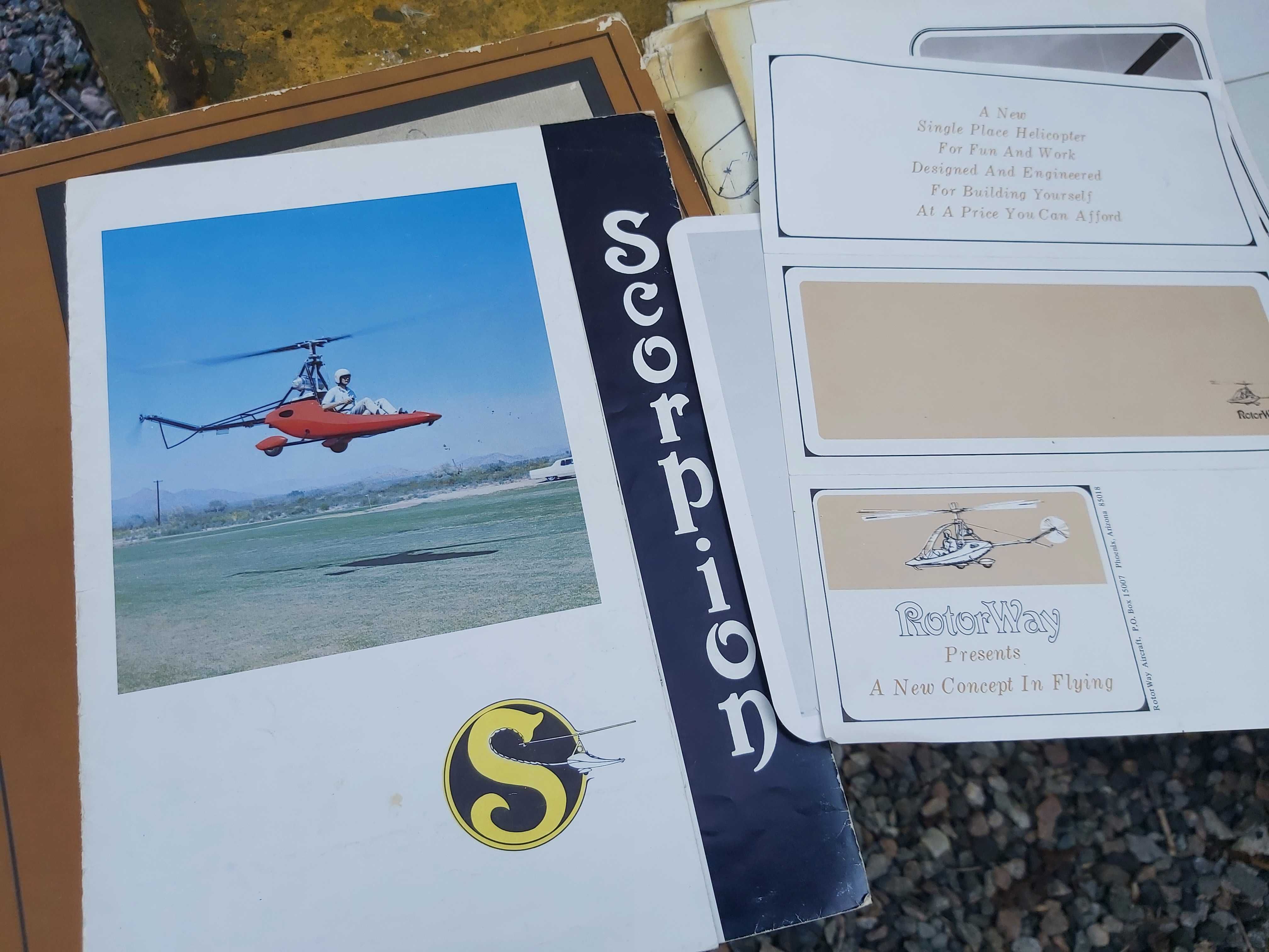 Helikopter Scorpion RotorWay z 1967 roku USA Unikat