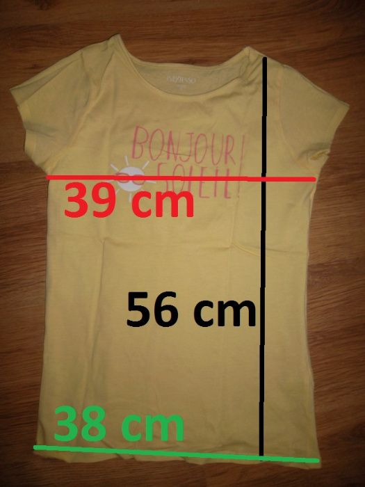 bluzka T-shirt dziewczęca rozmiar 158, z metki 14