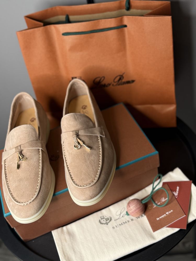 Лофери жіночі лоро піана loro piana lp summer walk лоріки лоферы туфли