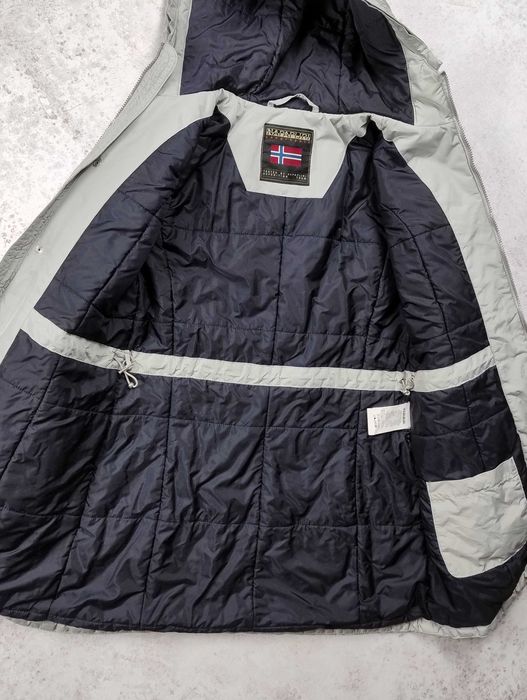 Napapijri expedition parka grey S zimowa kurtka z futrem ocieplana