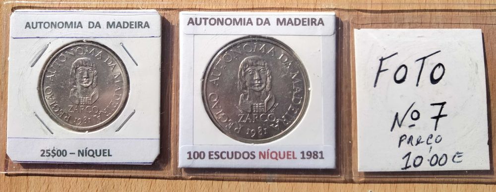 8 Séries de Moedas comemorativas portuguesas