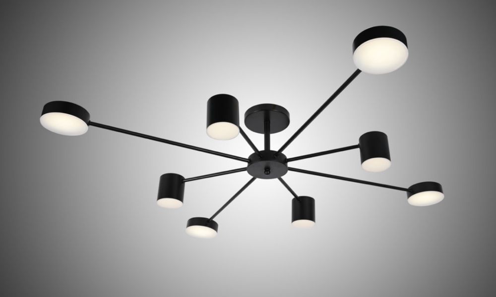 Люстра світлодіодна loft 96W на 8 ламп