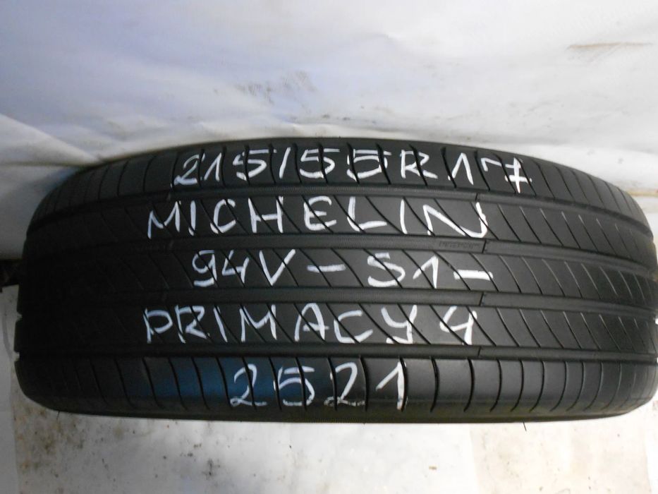 OPONA POJEDYNKA  215/55R17 MICHELIN PRIMACY 4 S1 DOT 2521 7.4MM