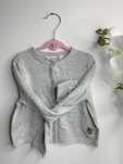 Sweter Coccodrillo rozpinany szary bawełniany rozmiar 110