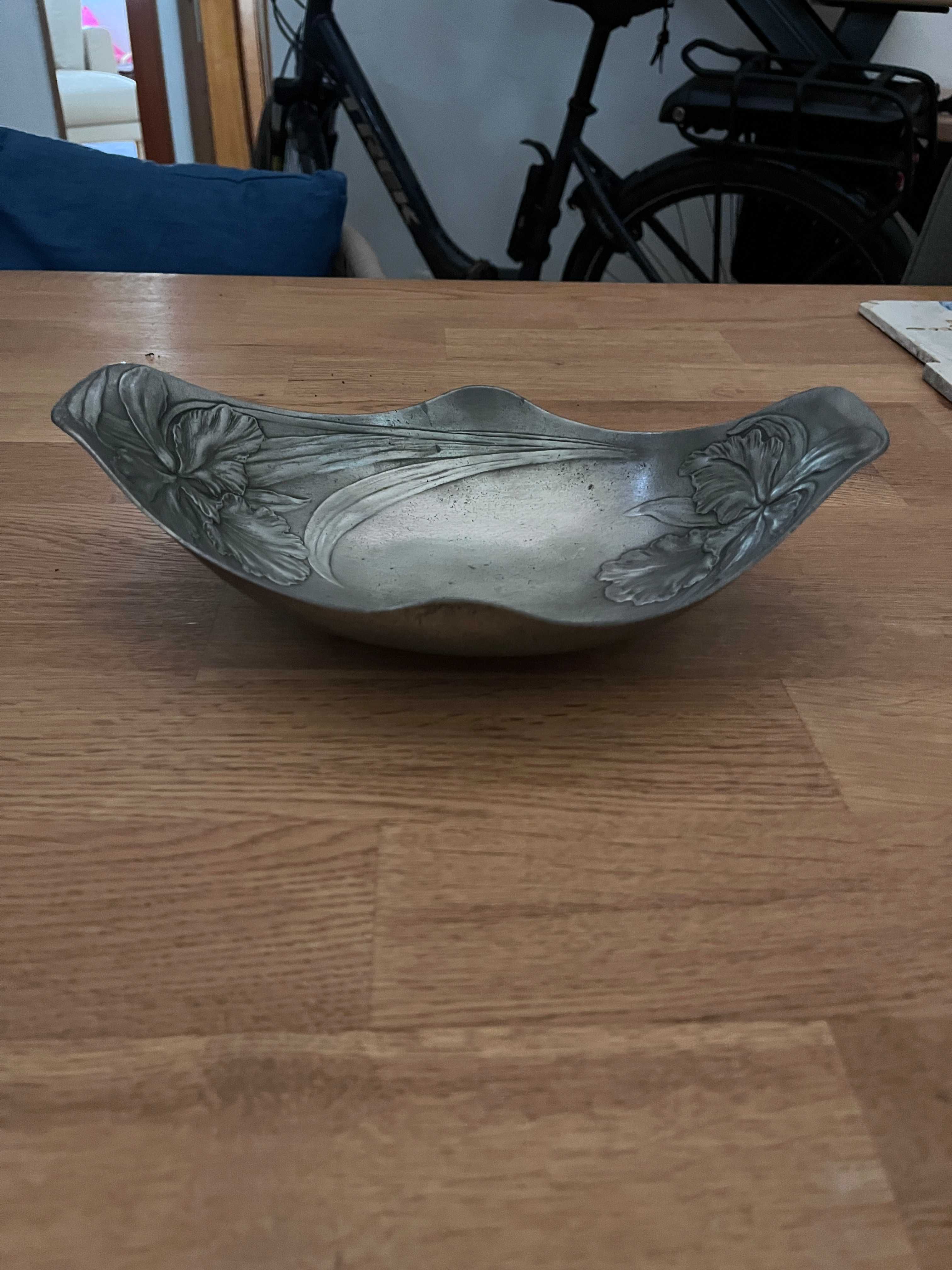 prato tigela Schale Art Nouveau Jugendstil Zinn estanho antik