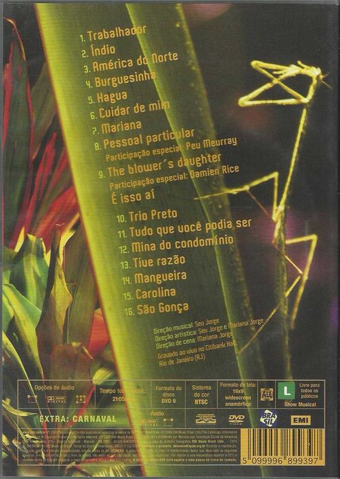 Seu Jorge - América Brasil, O Dvd