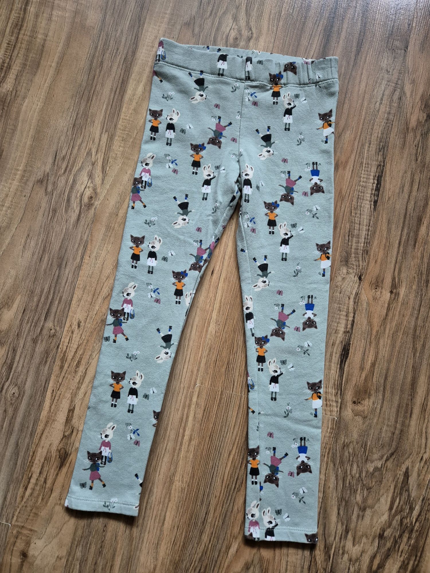 Getry legginsy z meszkiem w środku kotki króliczki H&M r122