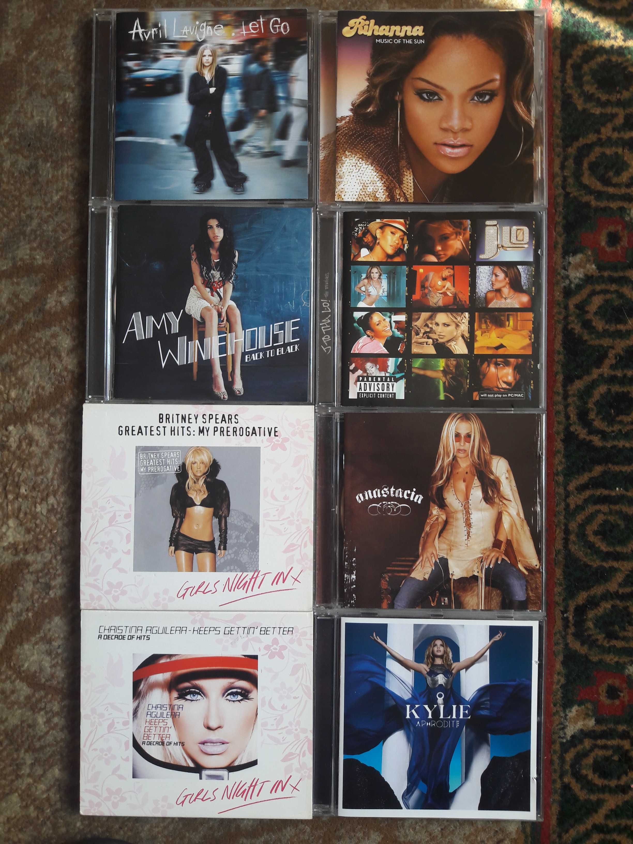 CD Madonna, A.Lavigne ,Kylie,Rihanna,Anastacia,Sonique Dido,J.Lo,Texas