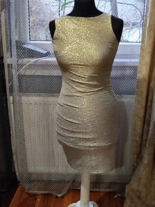 Złota sukienka s