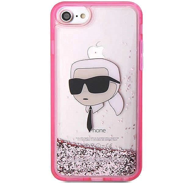 Etui Karl Lagerfeld Glitter Karl's Head na iPhone 7 / 8 / SE 2020 / SE