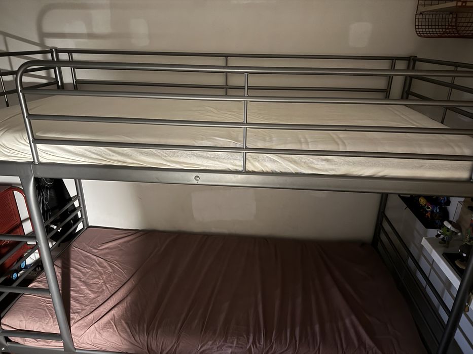 Łóżko pietrowe Ikea Svarta 90x200