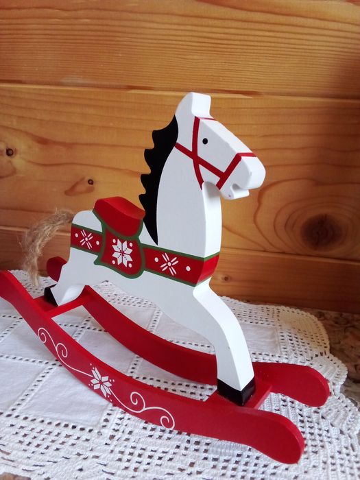 Cavalinho de Baloiço Natal Madeira - Novo