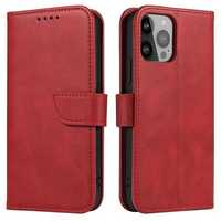 Etui Z Klapką I Portfelem Magnet Case Do Iphone 15 - Czerwone